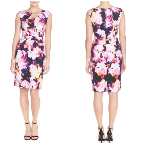 Ellen Tracy Dresses & Skirts - NWT Ellen Tracy Floral Scuba Sheath Dress